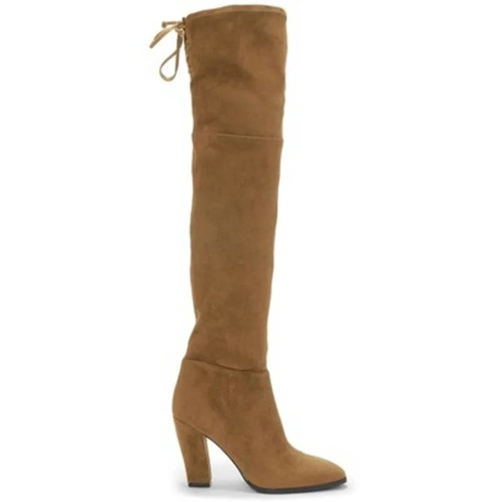 Vince Camuto Cognac Tapley Over The Knee Boot Size 5.5M/ 36 NWOB